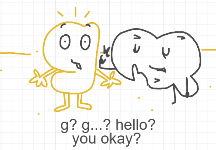 A panel from I've Been Everywhere, Man, episode nine of the Board Boards object show by Furretwalk/WalkingFurret.